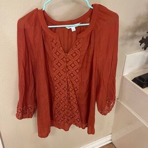 Counterparts Orange Long Sleeve shirt Size: XL